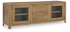 Rencott - Extra Large TV Stand - Light Brown