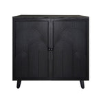 2 Door Accent Cabinet Storage Cabinet With Adjustable Shelf - Black