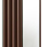 Elena 67-inch Square Tapered Mirrored Floor Lamp Brown