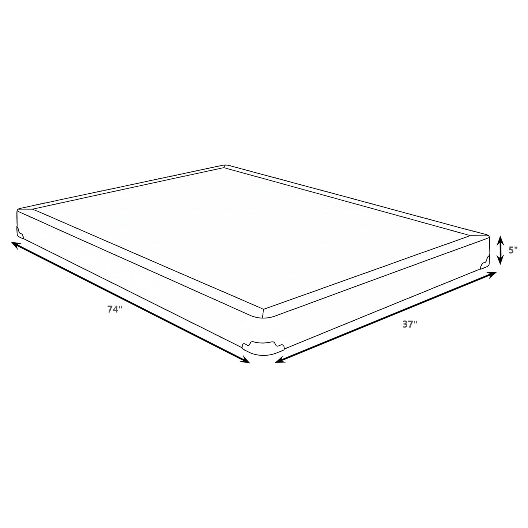 Mercer 5-inch Twin Low Profile Box Spring Foundation