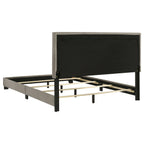 Dorian Fabric Upholstered Queen Panel Bed Taupe