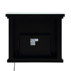 Noralie - 40" Fireplace - Mirrored & Faux Diamonds