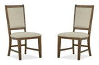 Bay Creek - Step Up Side Chair With Upholstered Seat & Back (Set of 2) - Toasted Nutmeg