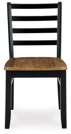 Blondon - Rectangular Drm Table Set (Set of 7) - Brown / Black