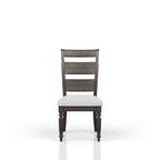 Upholstered Seat Ladderback Side Chair (Set of 2) - Coffee