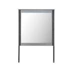 Lorenzo - Large Scale Mirror With Sleek Frame And Glittered Detailing - Silver