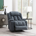 Power Motion Recliner With Lift Heating Massage Function - Blue
