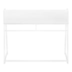 Computer Desk For Home Office, Laptop, Storage Shelves, Marble Look Contemporary & Modern