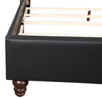 Upholstered Nailhead Trim Chic Bed