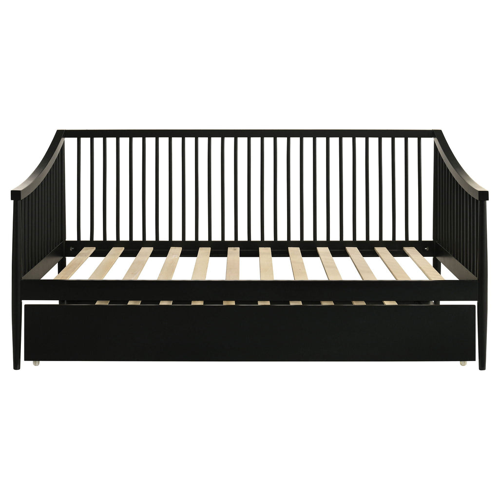 Delgado Windsor Twin Wood Daybed with Trundle Black