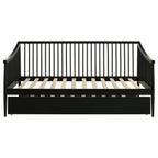 Delgado Windsor Twin Wood Daybed with Trundle Black