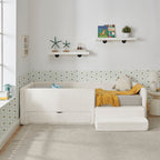 Safe Kids Bed With Guardrails And Storage