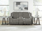 Mixed Motion - Power Reclining Loveseat With Console / Adjustable Headrest