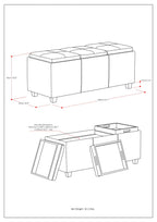 Avalon - Upholstered Storage Ottoman