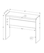 Accent Console Table For Entryway, Glossy Spacious Surface