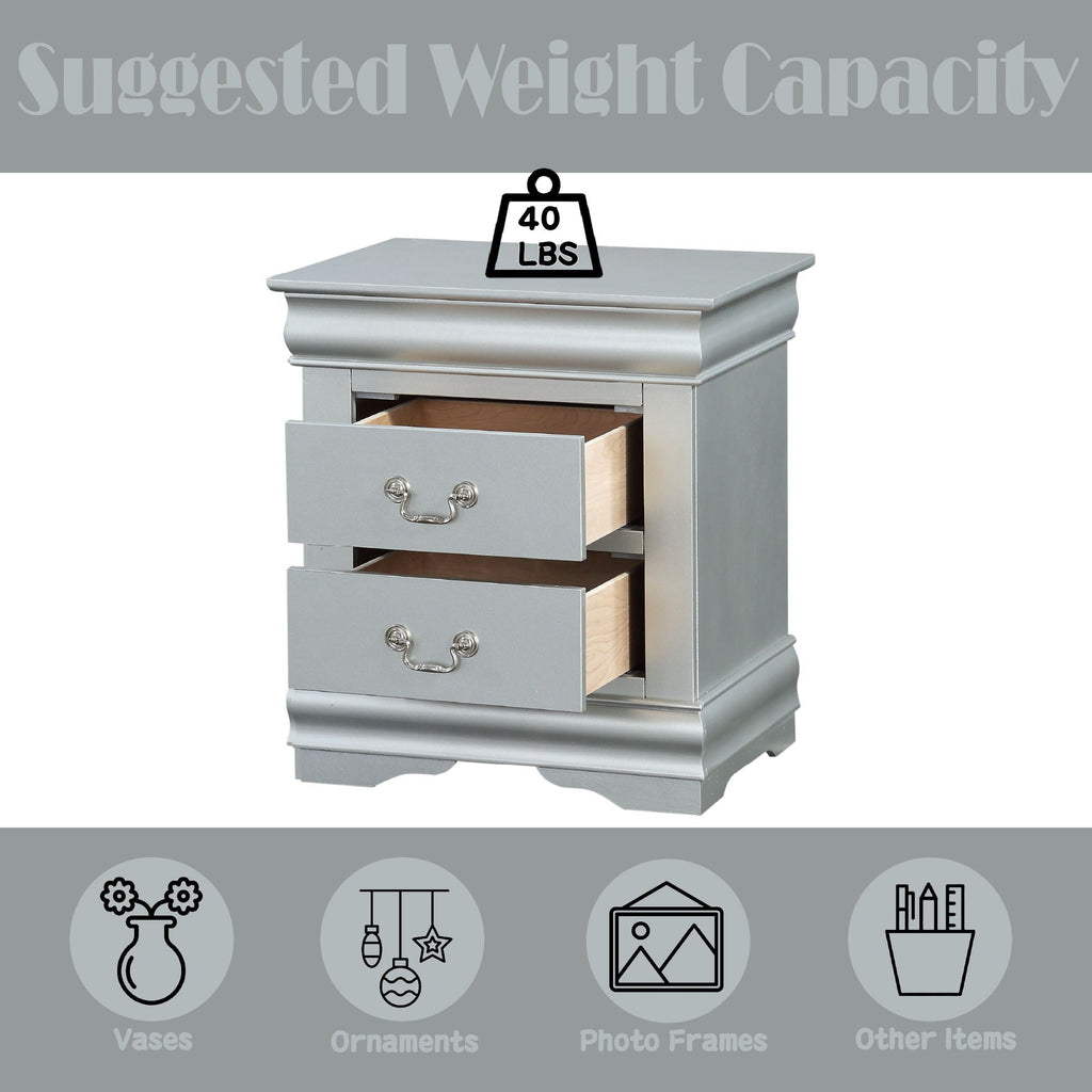 Louis Philippe III - Sleek Design Nightstand