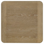 Adina Square Wood Side End Table Distressed Light Brown