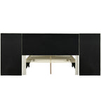 Upholstered Platform Bed With Big Headboard