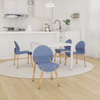 4 Piece Set Of Single Chairs With Long Table