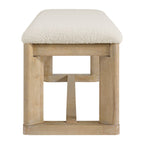 Upholstered Dining Bench - Brown