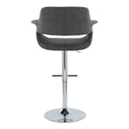 Vintage Flair - Mid Century Modern Adjustable Barstool & Straight T Footrest (Set of 2)