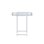 Piffo - Serving Cart Set - Clear Glass & Chrome