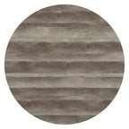 Zudora - Round Dining Table - Antique Oak & Black