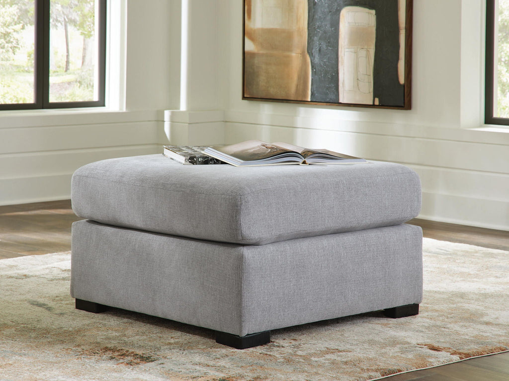 Lakepoint - Oversized Accent Ottoman - Nickel