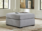 Lakepoint - Oversized Accent Ottoman - Nickel