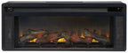 Black Rectangular Electric LED Fireplace Insert 43.0"W x 8.5"D x 16.75"H