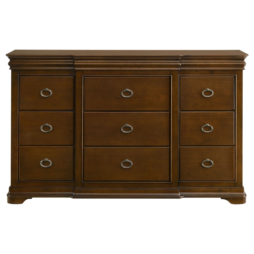 Garland 9-drawer Bedroom Dresser Cabinet Brown Cherry