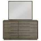 Durango 8-drawer Dresser and Mirror Taupe Oak