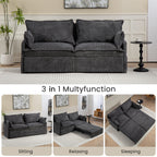 Pull Out Sofa Bed, Convertible Sleeper Sofa Couch, Side Storage, And USB / C - Type Charging Ports Chair