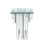 Noralie - 20" End Table With Faux Diamonds - Mirrored