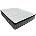 14" Premium Hybrid Mattress In A Box Plush Gel Memory Foam Top With Cooling Technology - Gray / White - Queen