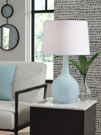 Rylanton - Glass Table Lamp - Aqua