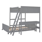 Full Over Full Bunk Bed With Desk