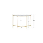 Bordeaux - Console Table - White / Gold