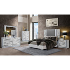 Moon - Marble Mirror With LED - White