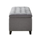 Elegant Design Tufted Top, Soft Close Storage Bench