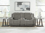 Mixed Motion - Power Reclining Loveseat With Console / Adjustable Headrest