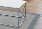 Table Set, Coffee, End, Side, Accent, Living Room, Contemporary, Modern (Set of 3) - White
