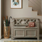 Amherst - Small Transitional Entryway Storage Bench