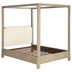 Solano 85-inch California King Canopy Bed Weathered Mango