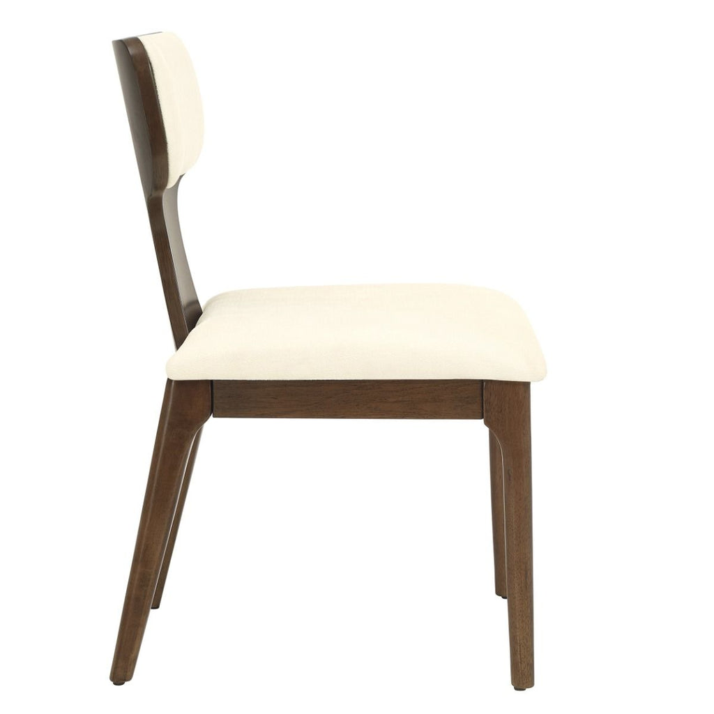 Koen - Side Chair (Set of 2) - Beige / Brown Oak