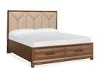 Callisto - Upholstered Panel Storage Bed