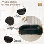Sofa, Dual Purpose Lounge With Retractable Queen Size Bed
