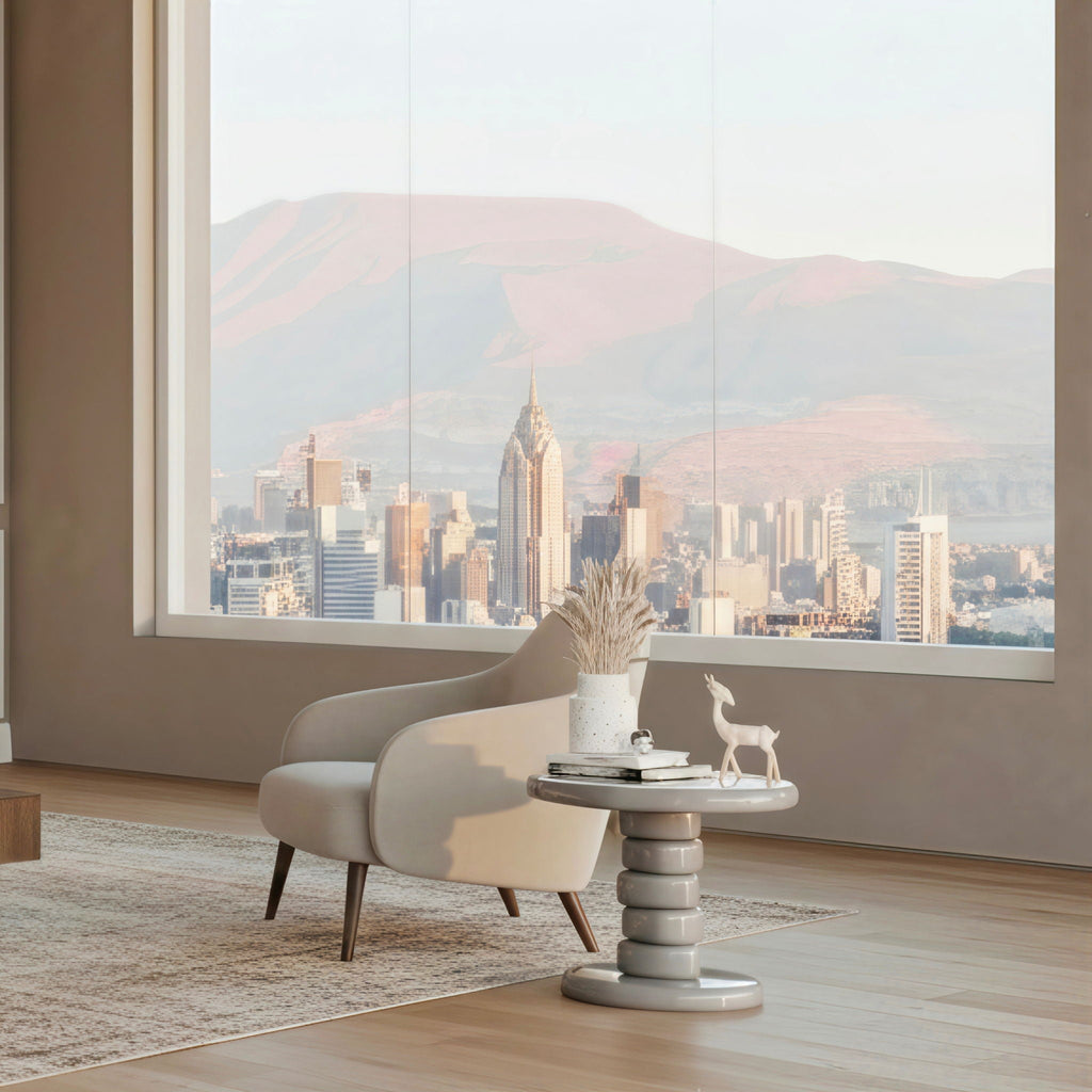 Stacked Cobblestone End Table