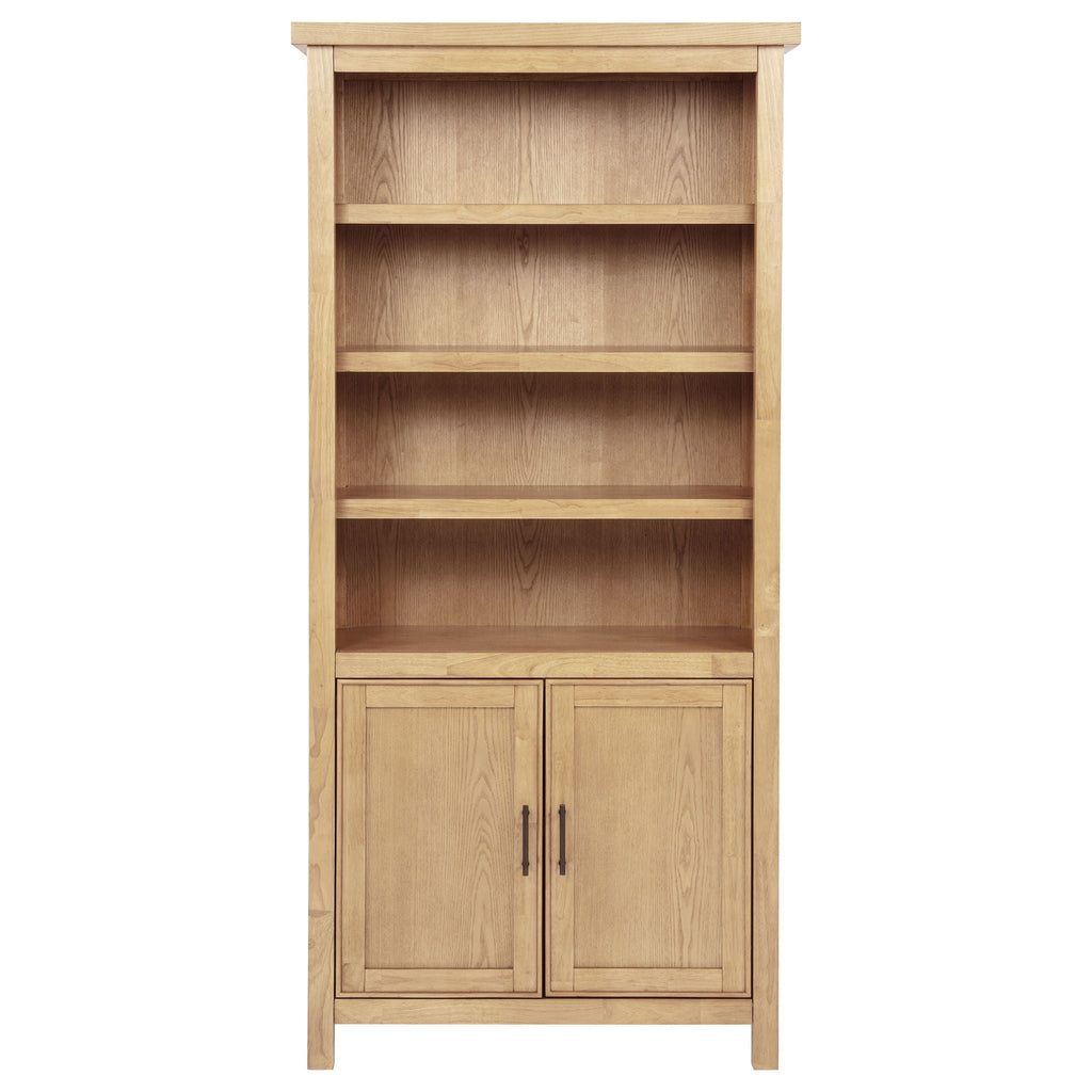 Vermes 72-inch 2-door Home Office Cabinet Bookcase Light Ash