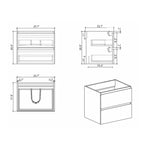 Alice - Bathroom Vanity With Sink, Wall Mounted, Floating